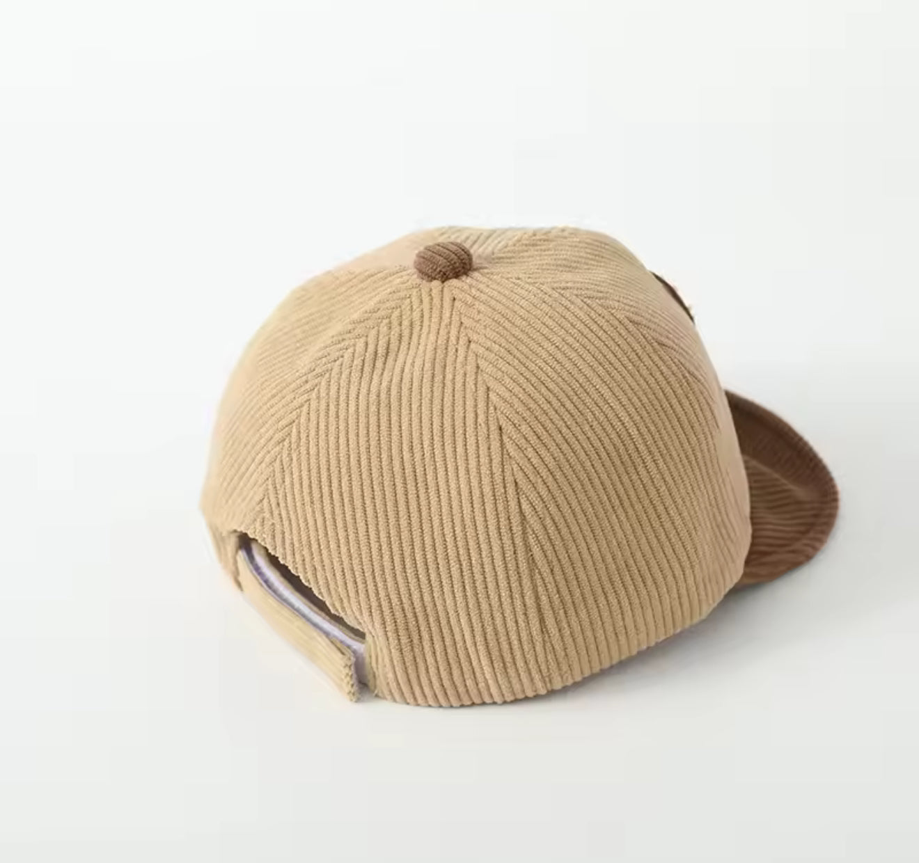 Teddy Bear Soft Edge Corduroy Baby Hats Hippo Boutique