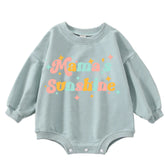 Mama’s Sunshine Baby Sweatshirt Romper Hippo Boutique