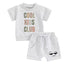 Cool Kids Club Baby and Kids cotton t-shirt & shorts outfit Hippo Boutique