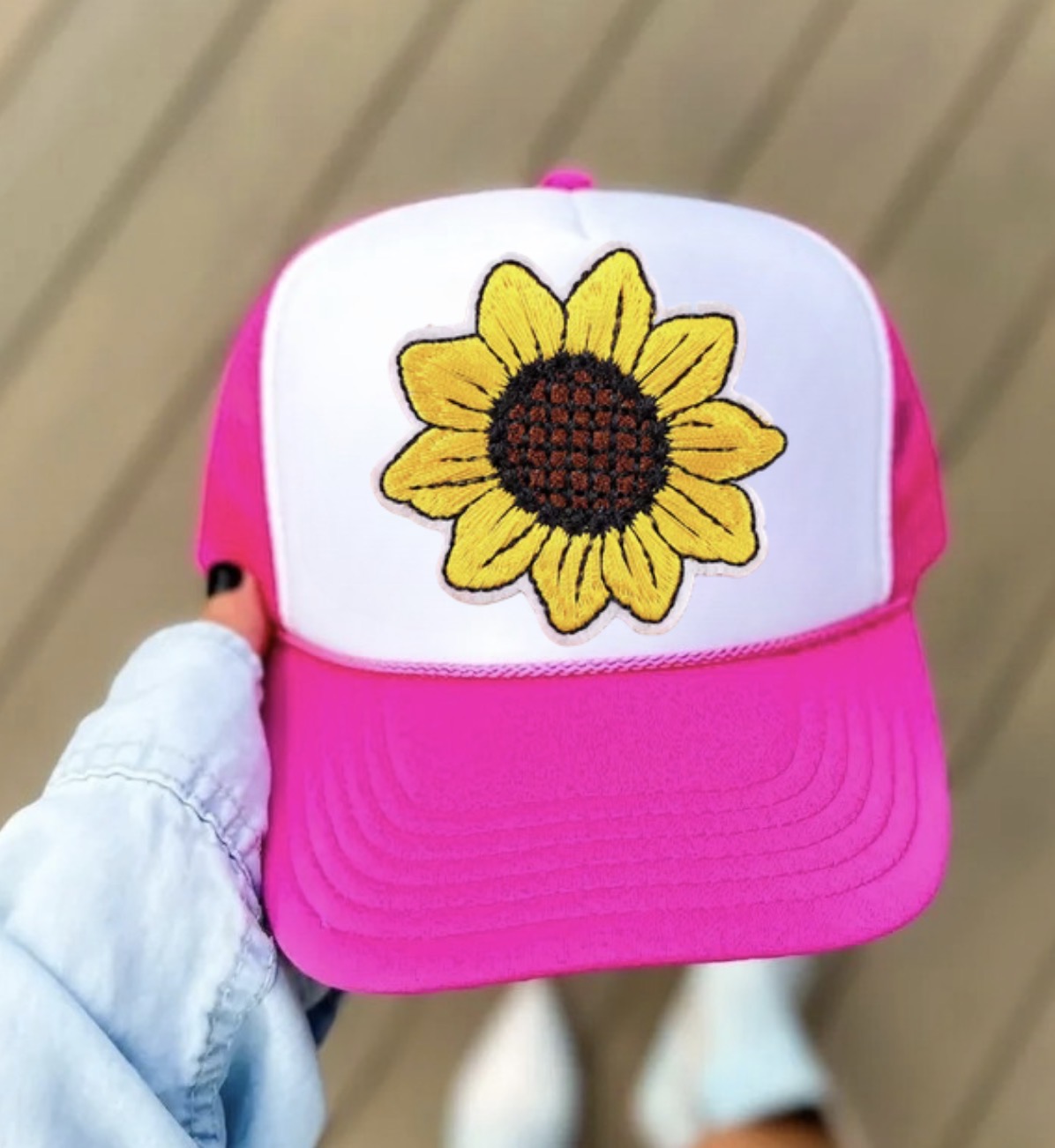 Sunflower Trucker Mesh Hats Hippo Boutique