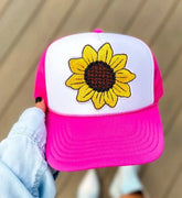 Sunflower Trucker Mesh Hats Hippo Boutique