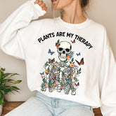 Women’s Crewneck Sweatshirts - Plants are my Therapy Hippo Boutique