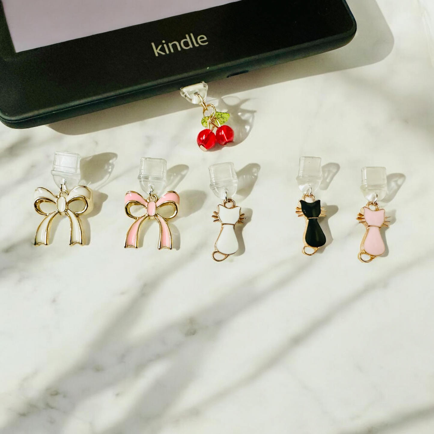 Bows & Cats Kindle Charms