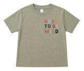 Toddler t-shirt- Born to be wild Hippo Boutique