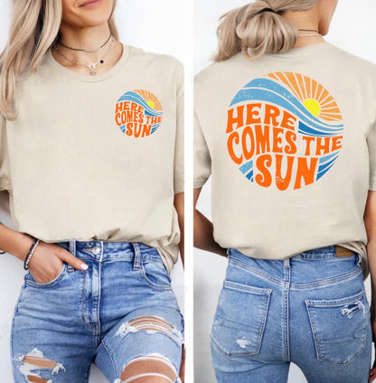 Here Comes The Sun Retro T-Shirts Hippo Boutique