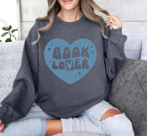 Book Lover Sweatshirt Hippo Boutique