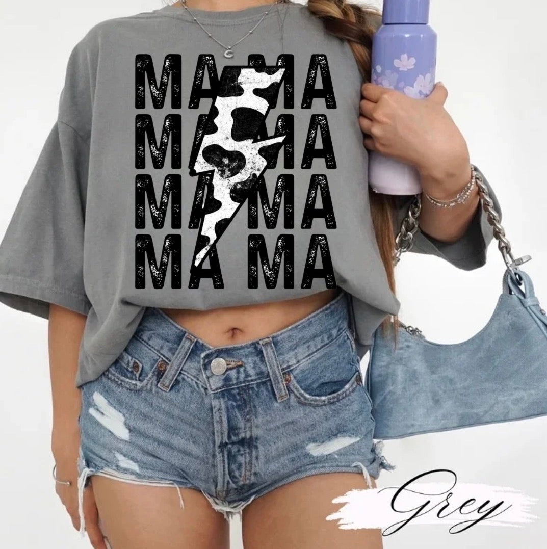 T-Shirts Sweatshirts & Hoodies - Cow Print Mama Hippo Boutique