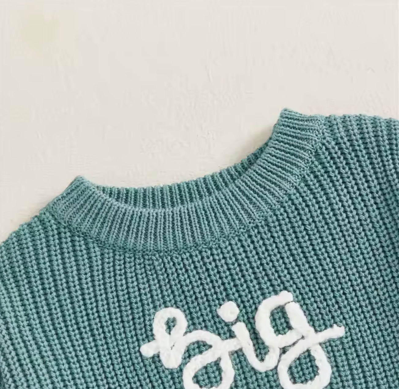 Knit Embroidered Big Brother sweater Hippo Boutique