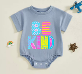 Baby romper tshirt bodysuit - Be Kind Hippo Boutique
