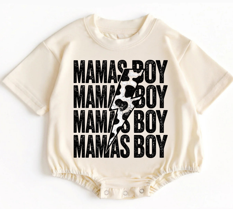 Mama & Mini Matching T-Shirts & Romper - Mama’s Boy Hippo Boutique