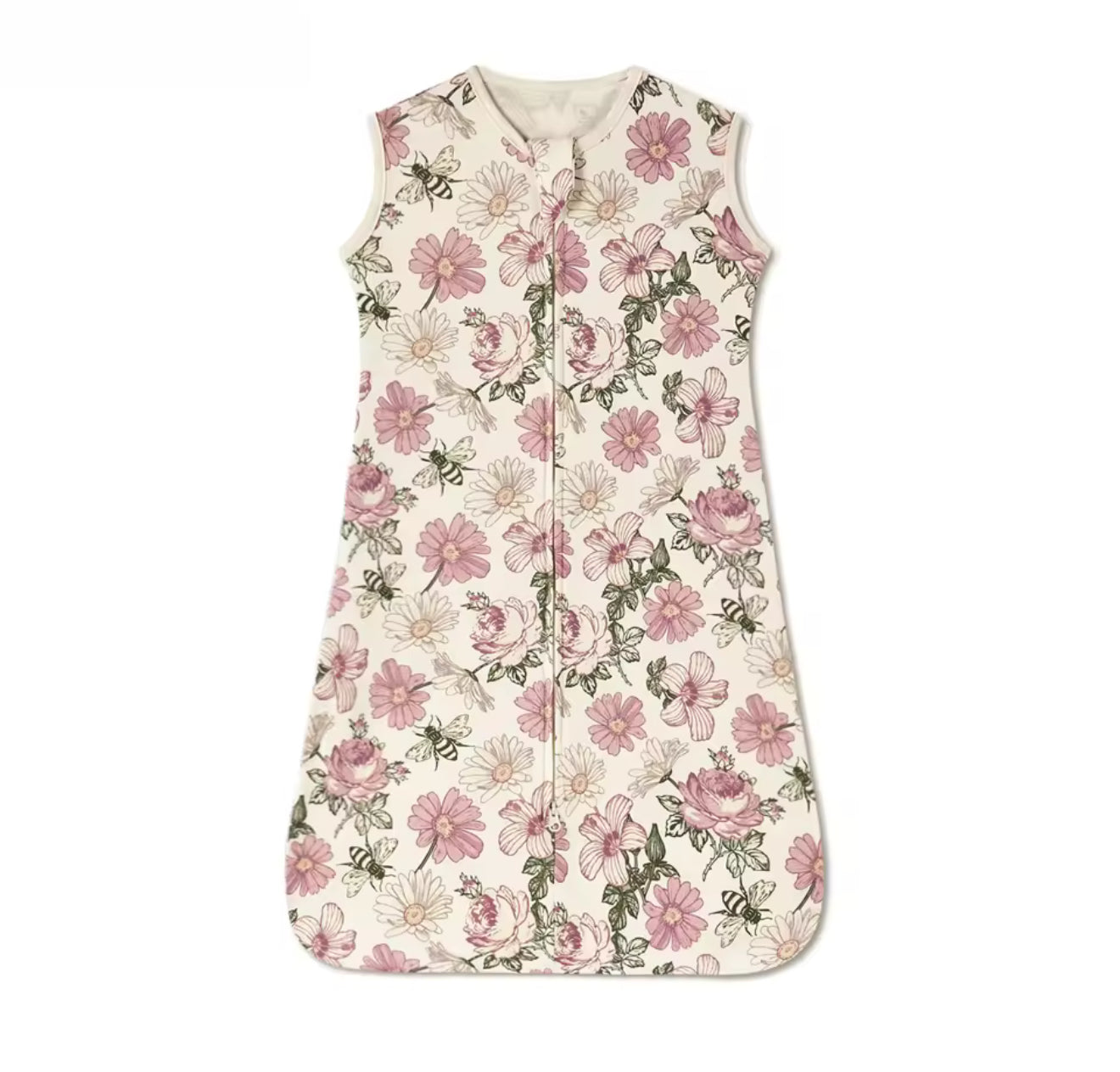 Newborn Baby 100% Organic Cotton Sleep sack - 1 Tog Hippo Boutique