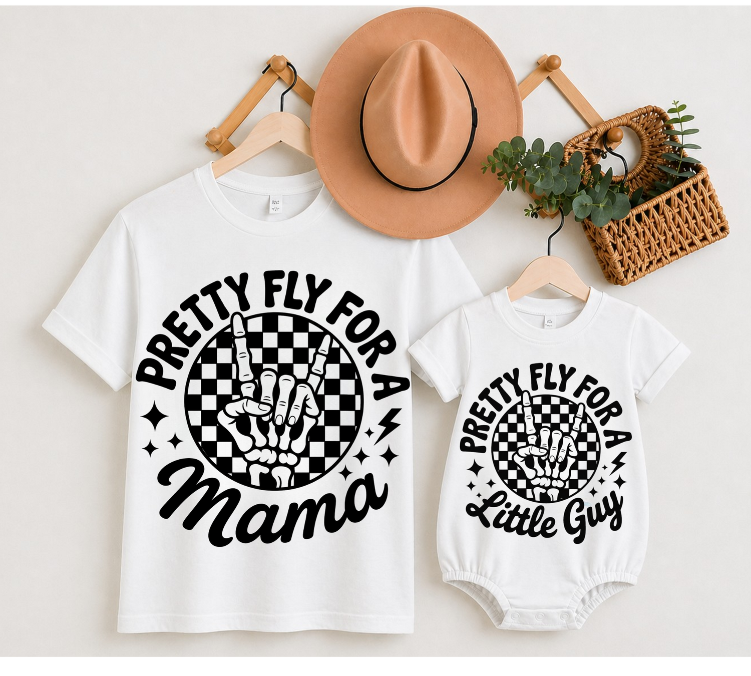 Mama & Mini Matching T-Shirts & Romper - Pretty Fly Hippo Boutique