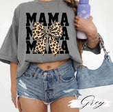 T-Shirts Sweatshirts & Hoodies - Leopard Bow Mama (Copy) Hippo Boutique
