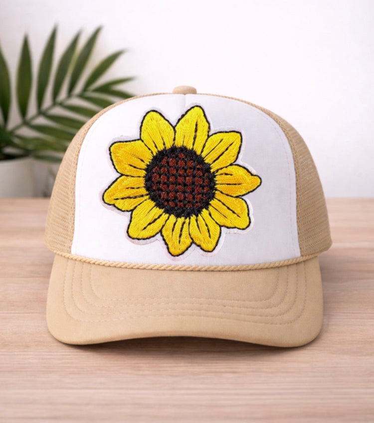 Sunflower Trucker Mesh Hats Hippo Boutique