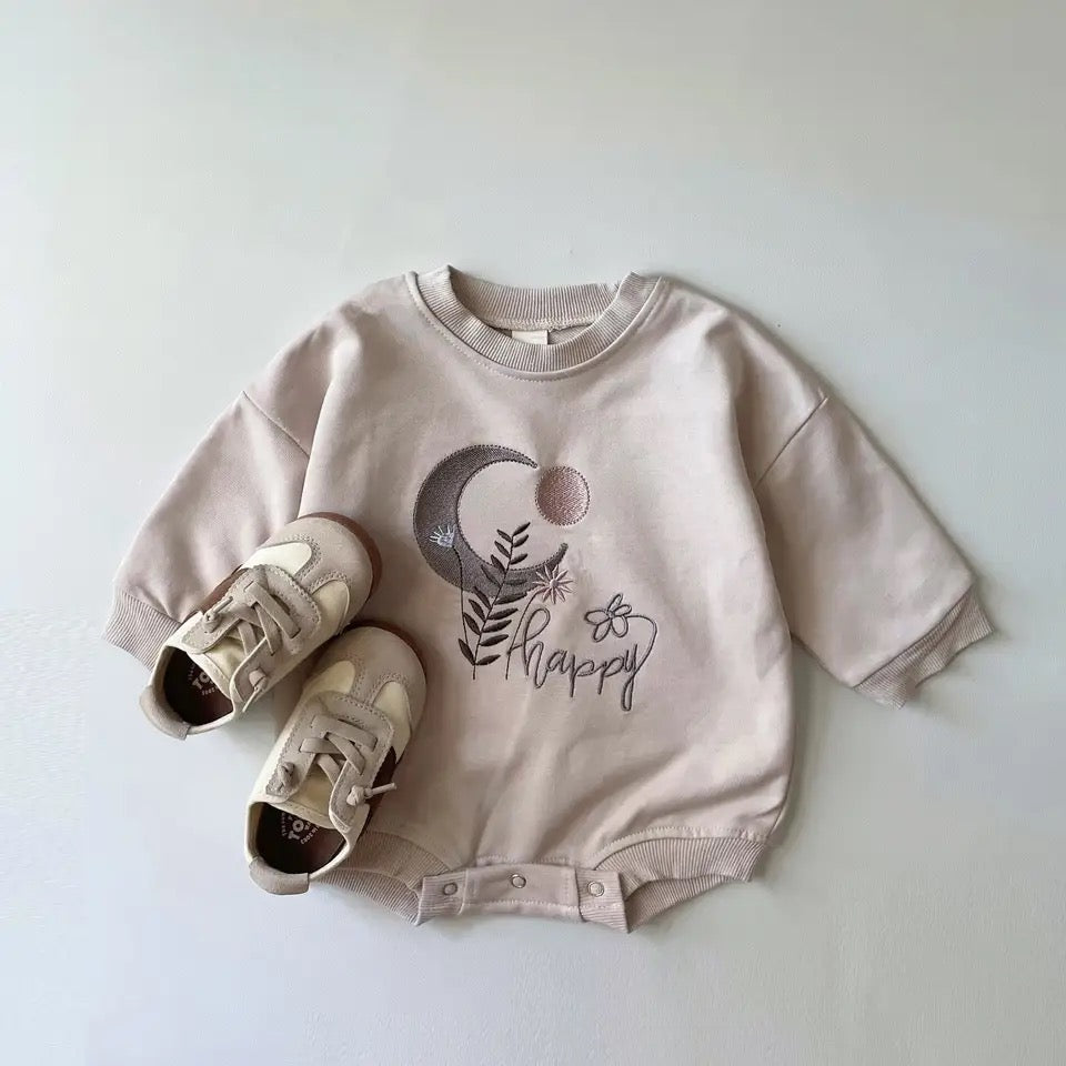 Embroidered Sweatshirt Romper Hippo Boutique