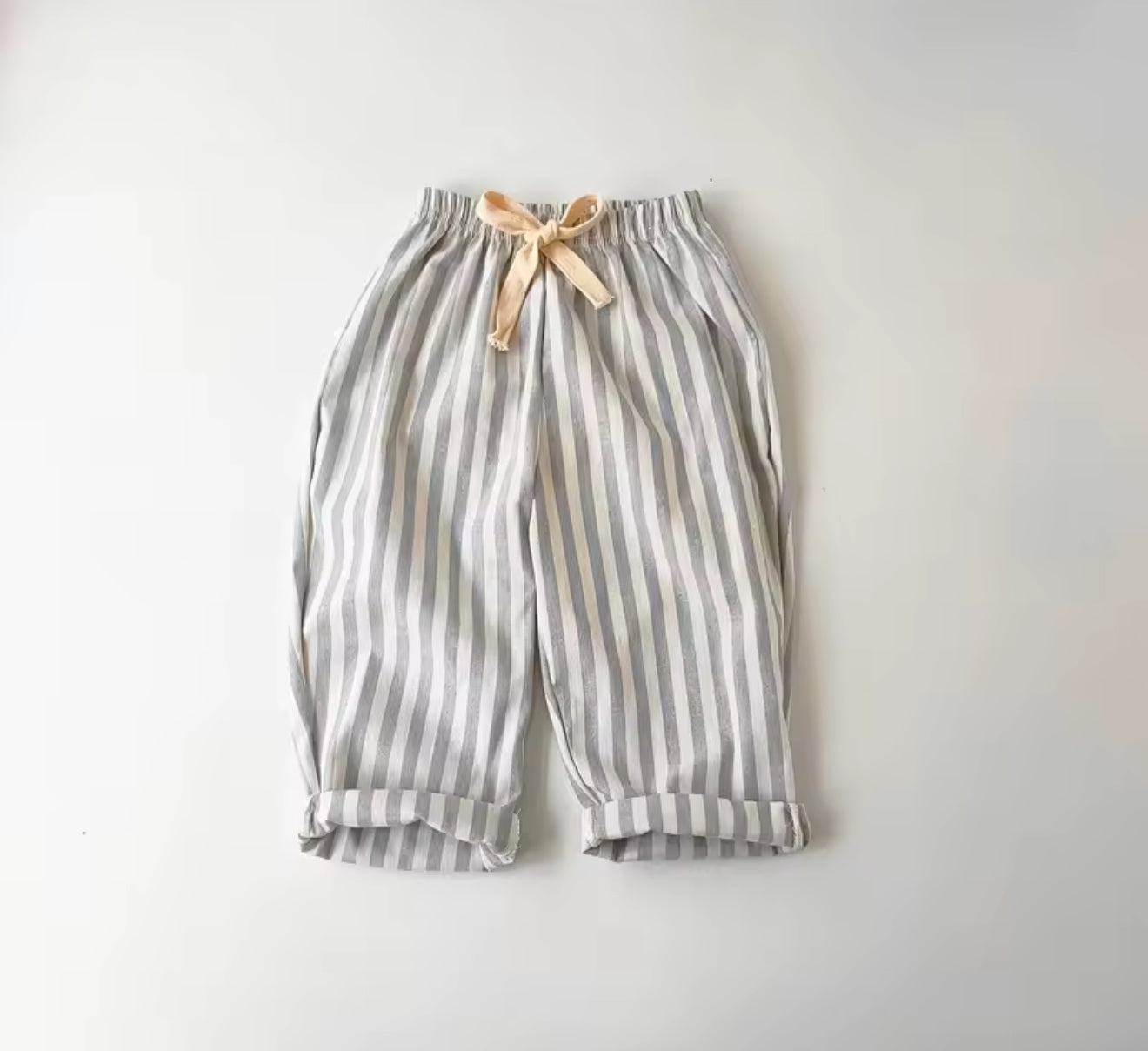 Kids & Toddler Striped Linen Cotton Pants Hippo Boutique