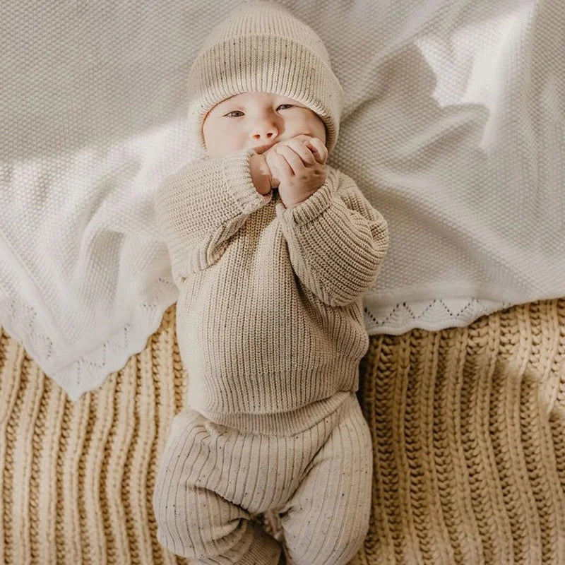 Newborn boy knit sales outfit