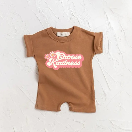 Choose Kindness Baby romper bodysuit Hippo Boutique