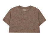 Leopard Boxy Cropped T-Shirt Hippo Boutique