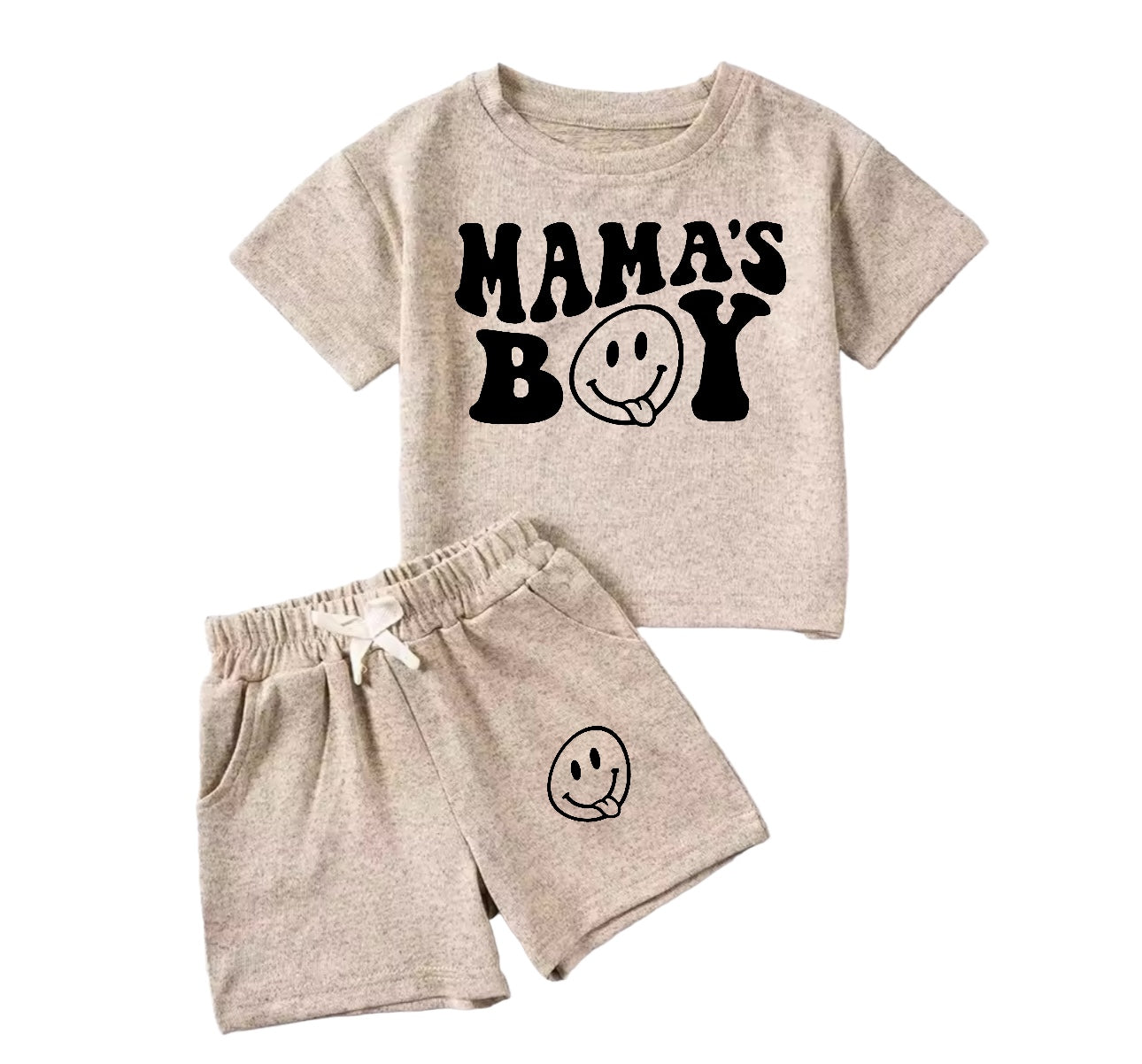 Mama’s Boy Baby & Toddler T-Shirt & Shorts Set Hippo Boutique