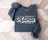 Personalized Promoted to Mama Sweatshirt Hippo Boutique