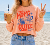 Cropped Sweatshirt - Tired Moms Coffee club Hippo Boutique