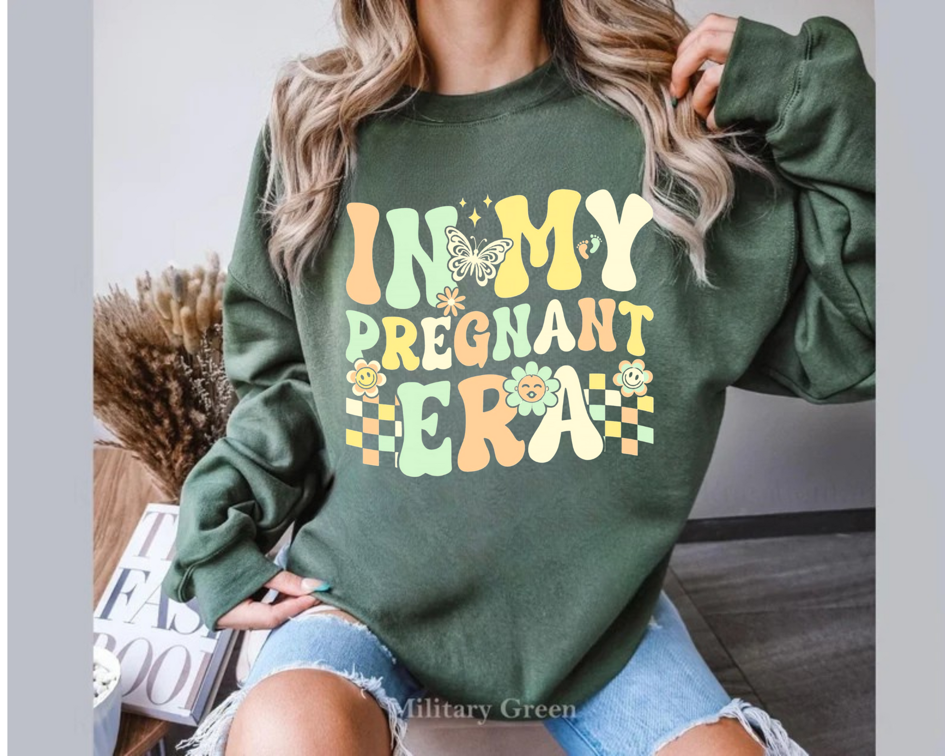 Sweatshirts & Hoodies - In My Pregnant Era Hippo Boutique