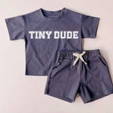 Tiny Dude Baby Boy T-Shirt & Shorts Set Hippo Boutique