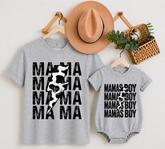 Mama & Mini Matching T-Shirts & Romper - Mama’s Boy Hippo Boutique