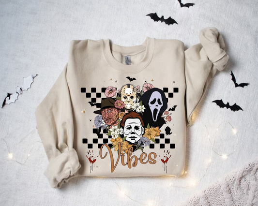 Horror Vibes Halloween Sweatshirts Hippo Boutique