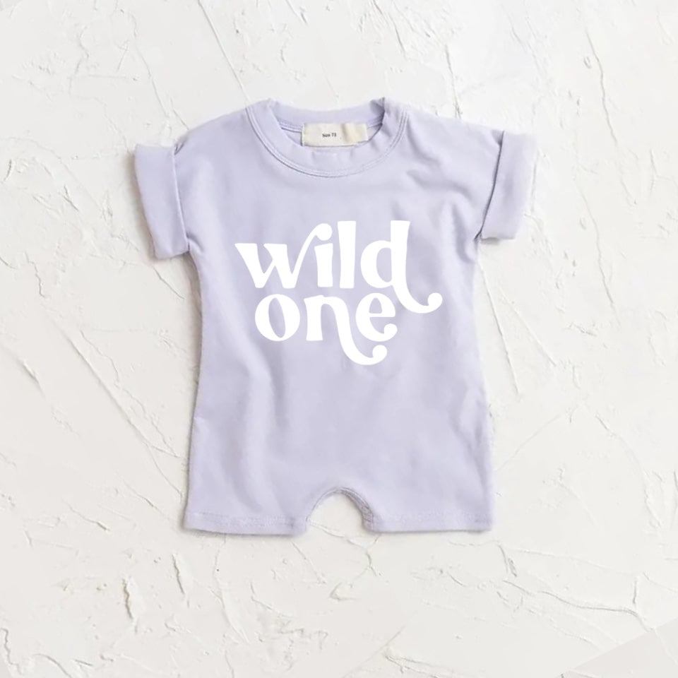 Wild One baby romper bodysuit Hippo Boutique