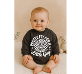 Baby Cotton Sweatshirt Romper - Pretty Fly Hippo Boutique
