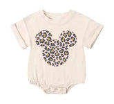 Leopard Mouse Baby t-shirt Bubble Romper Hippo Boutique
