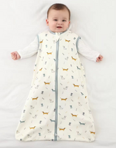 Newborn Baby 100% Organic Cotton Sleep sac - 1 Tog Hippo Boutique