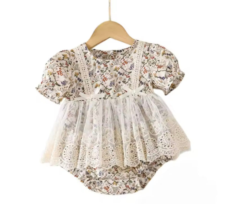 Floral Romper Bodysuit Dress Hippo Boutique
