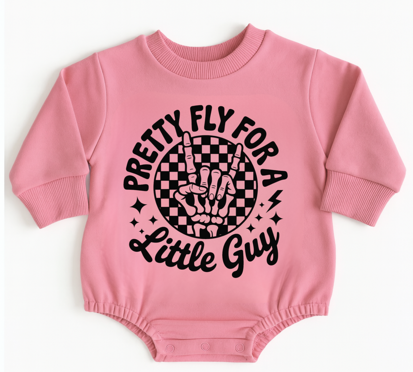 Baby Oversized Romper Sweatshirt - Pretty Fly