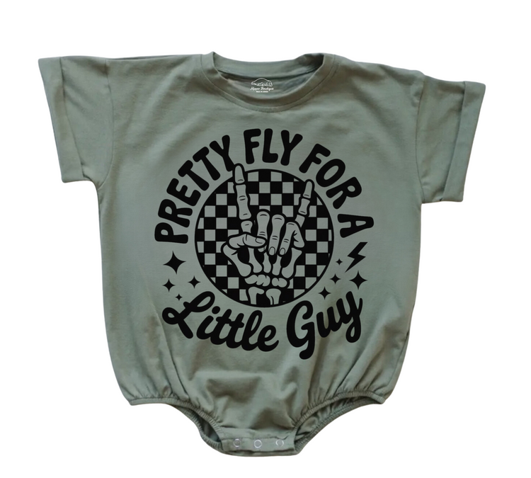 Baby t-shirt Bubble Romper - Pretty Fly Hippo Boutique