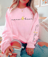 Mama Bear Sweatshirt with children’s name on sleeve Hippo Boutique