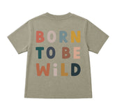 Toddler t-shirt- Born to be wild Hippo Boutique