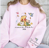 Custom Mama Bear Sweatshirt with children’s name on sleeve Hippo Boutique