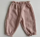 Organic Cotton Baby & Toddler Pants – Neutral Loose Fit Hippo Boutique