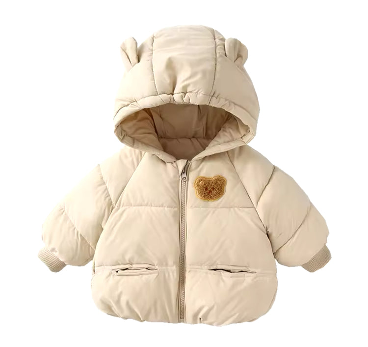 Teddy Bear Baby Hooded Jacket Hippo Boutique