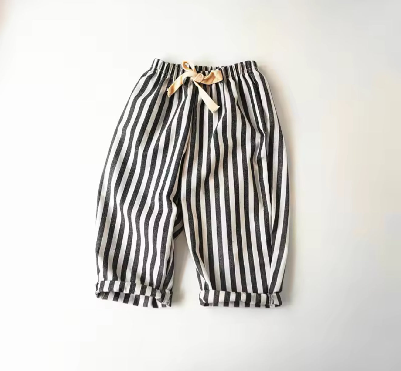 Kids & Toddler Striped Linen Cotton Pants Hippo Boutique