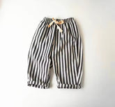 Kids & Toddler Striped Linen Cotton Pants Hippo Boutique