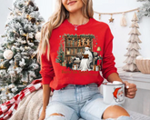 Reading Ghost Christmas Sweatshirts Hippo Boutique