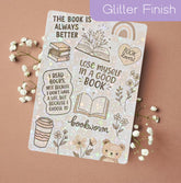 Kindle Insert - Brown Checkered Bookish Hippo Boutique