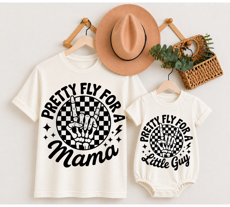 Mama & Mini Matching T-Shirts & Romper - Pretty Fly Hippo Boutique