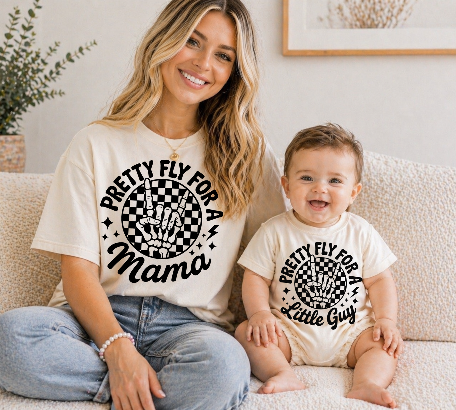 Mama & Mini Matching T-Shirts & Romper - Pretty Fly Hippo Boutique