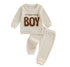 Baby Mamas Boy embroidered Outfit Hippo Boutique