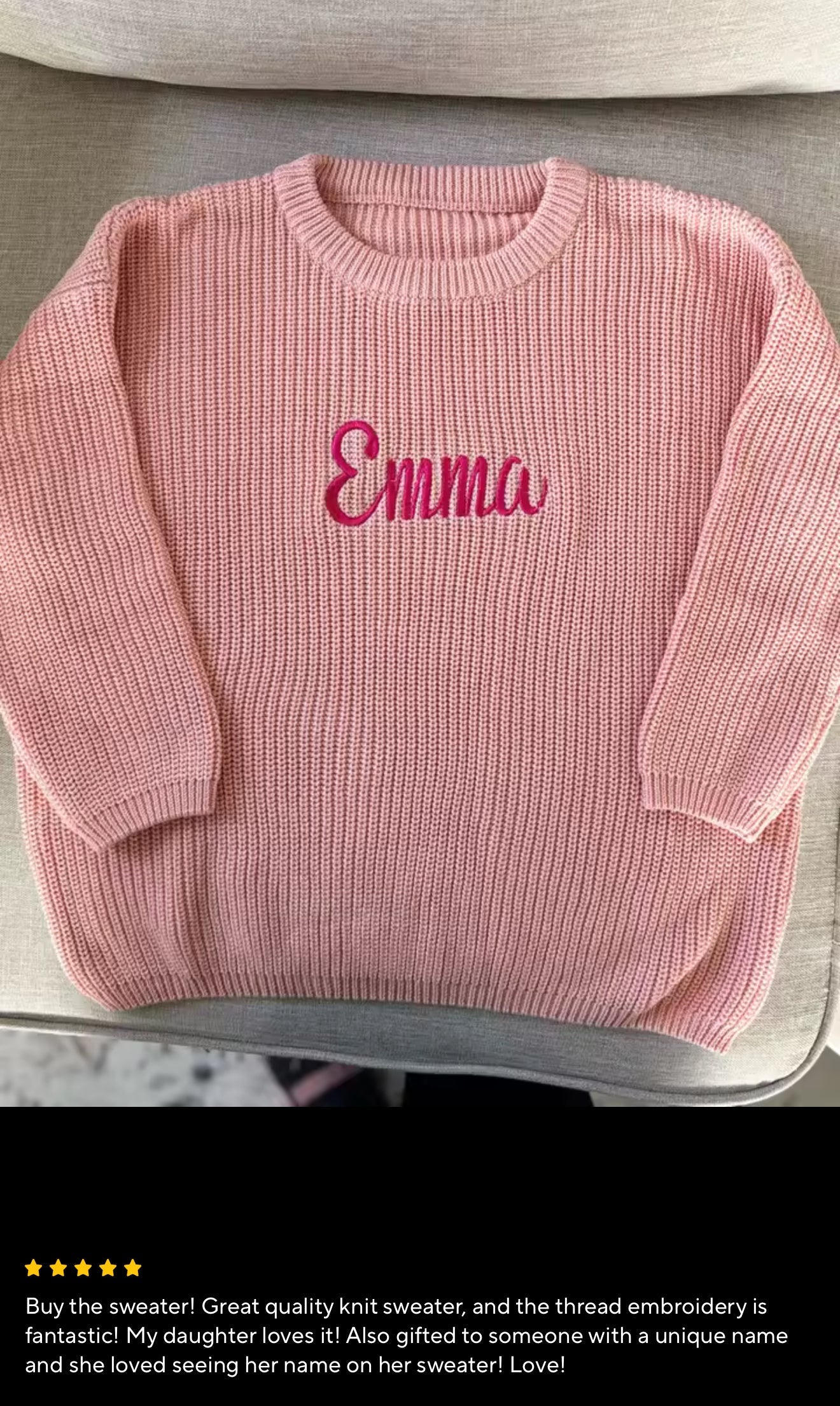 Personalized Name Newborn Baby Embroidered Knit Sweaters Hippo Boutique